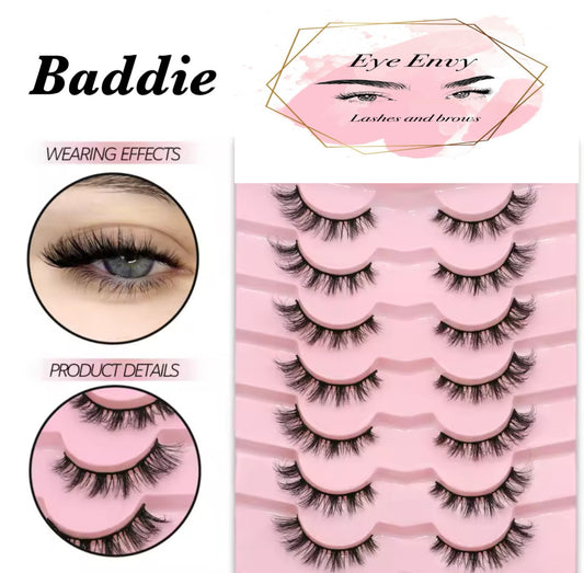 Strip Lashes - 7 pairs + spooley and lash glue
